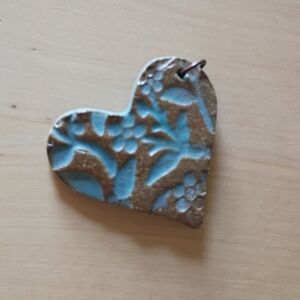 Heart-Shaped Ceramic Pendant
